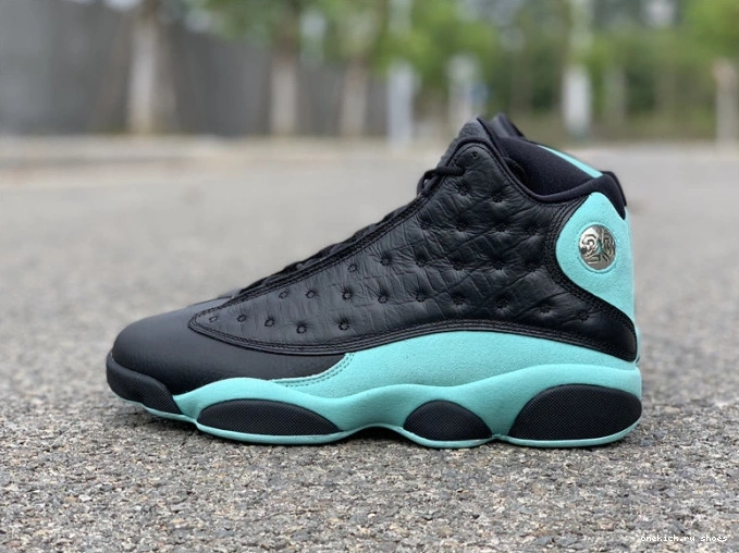 Cheap 414571-030 Retro Black Island Green 13 Air Jordan 0707